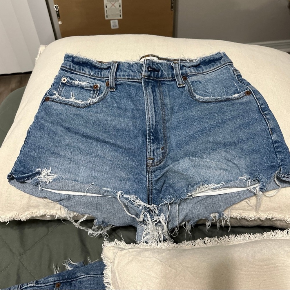 Abercrombie denim shorts high rise